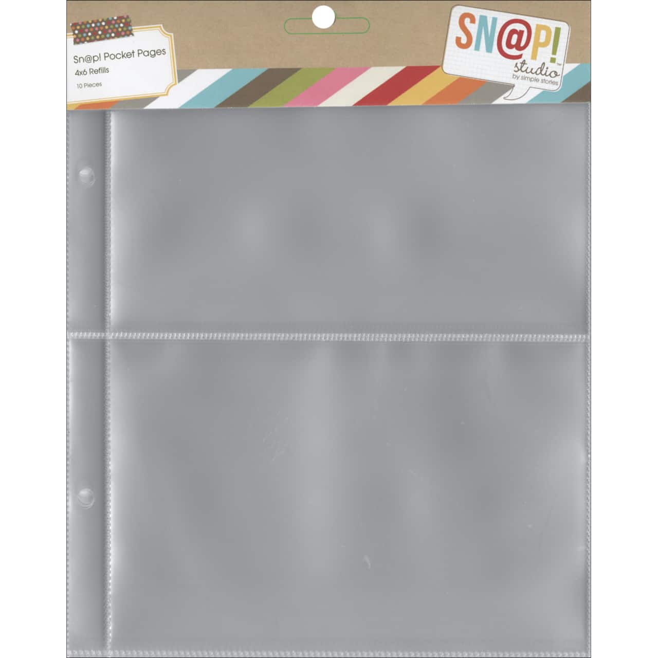 Simple Stories Sn@p!™ 4 x 6 Pocket Pages for 6 x 8 Binders, 10ct.